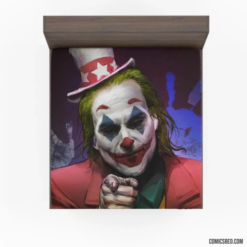 Joker DC Unpredictable Jest Comic Fitted Sheet 1