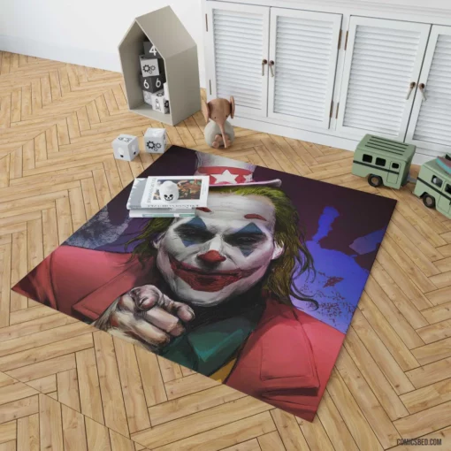 Joker DC Unpredictable Jest Comic Rug 1