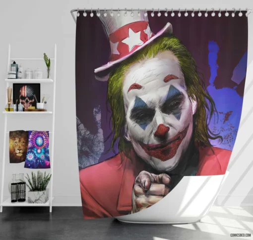 Joker DC Unpredictable Jest Comic Shower Curtain