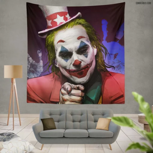 Joker DC Unpredictable Jest Comic Wall Tapestry