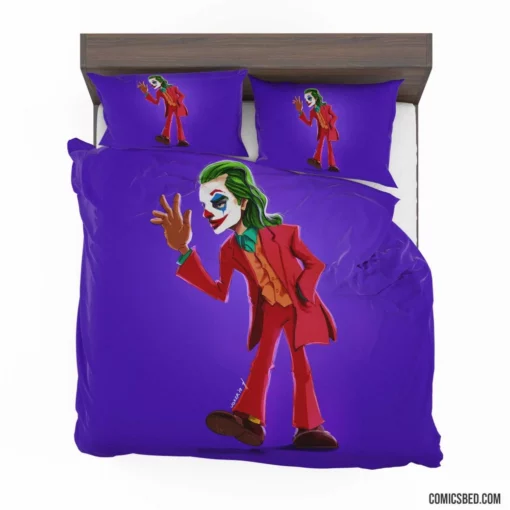 Joker DC Unpredictable Laughter Comic Bedding Set 1