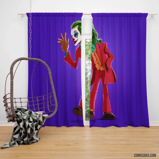 Joker DC Unpredictable Laughter Comic Curtain