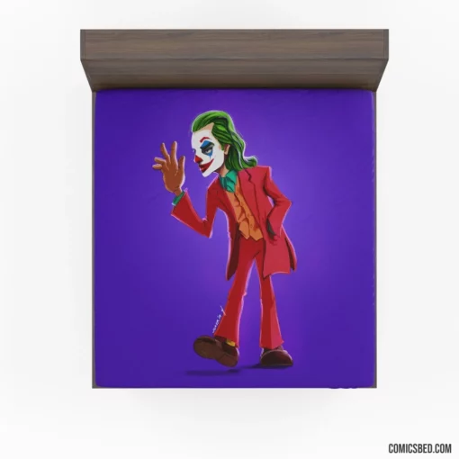 Joker DC Unpredictable Laughter Comic Fitted Sheet 1