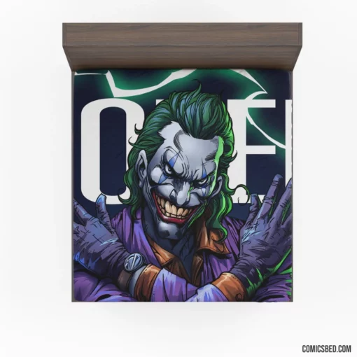 Joker DC Unpredictable Puzzle Comic Fitted Sheet 1