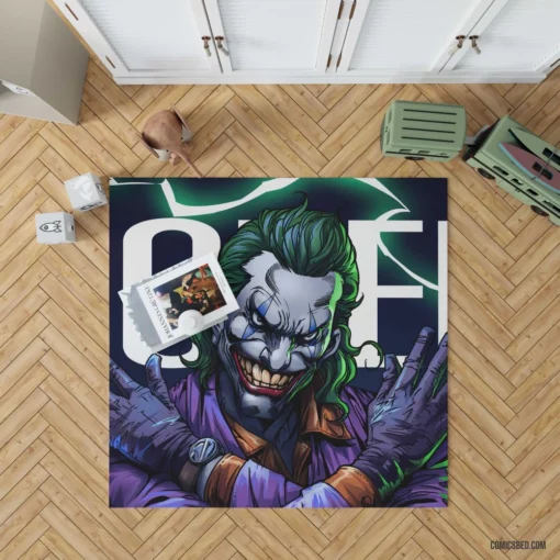 Joker DC Unpredictable Puzzle Comic Rug