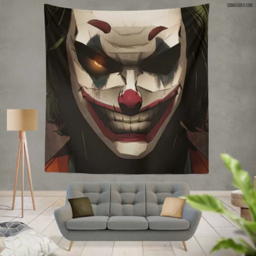 Joker DC Unraveled Mystery Comic Wall Tapestry