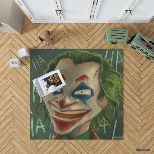 Joker DC Villainous Enigma Comic Rug