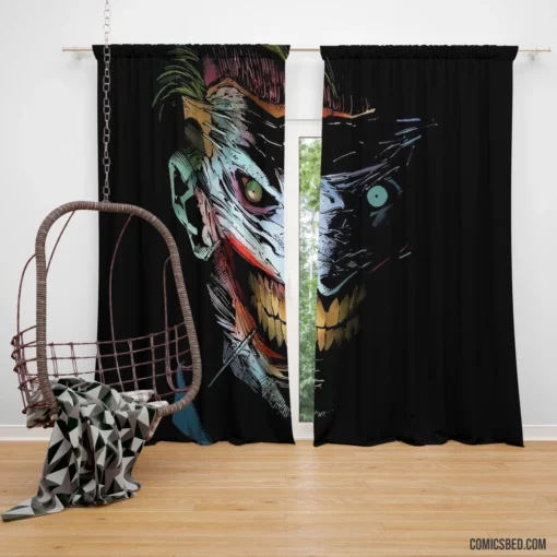 Joker Dark Grin Creeping Chaos Comic Curtain