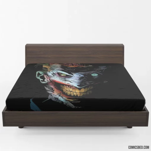 Joker Dark Grin Creeping Chaos Comic Fitted Sheet