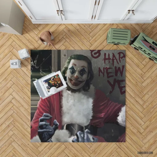 Joker Happy New Year DC Clown Comic Rug