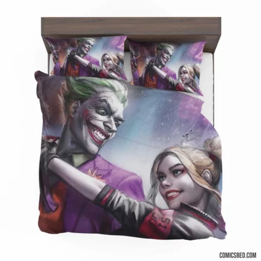 Joker Harley Quinn DC Dynamic Duo Comic Bedding Set 1