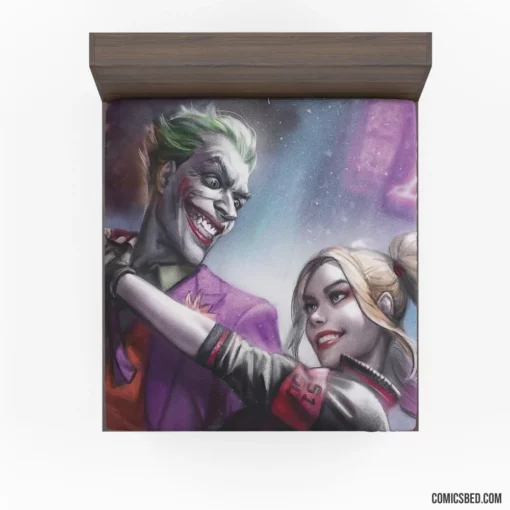 Joker Harley Quinn DC Dynamic Duo Comic Fitted Sheet 1