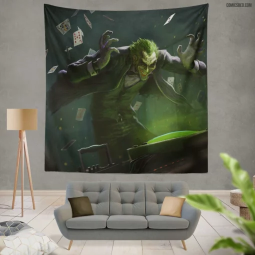 Joker Marvel Mysterious Trickster Comic Wall Tapestry