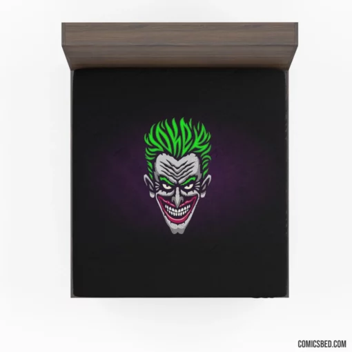 Joker Minimalist Chaotic Essence Comic Fitted Sheet 1