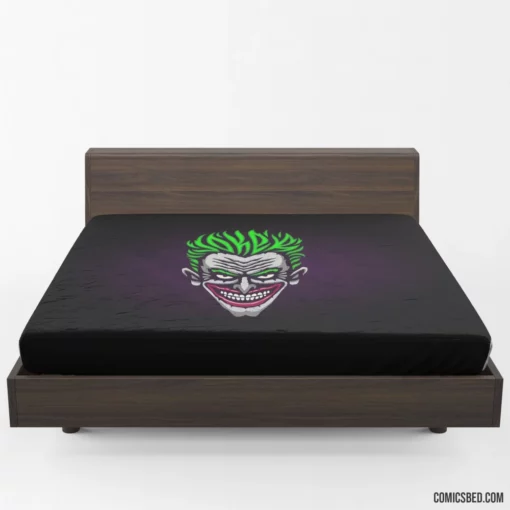 Joker Minimalist Chaotic Essence Comic Fitted Sheet