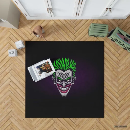 Joker Minimalist Chaotic Essence Comic Rug