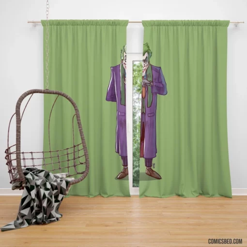 Joker Minimalist DC Clown Prince Comic Curtain