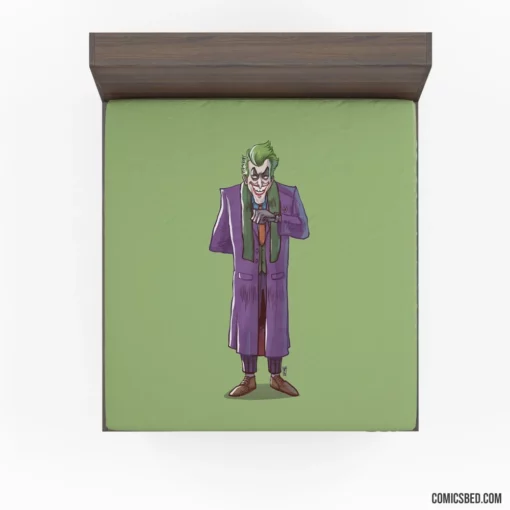 Joker Minimalist DC Clown Prince Comic Fitted Sheet 1