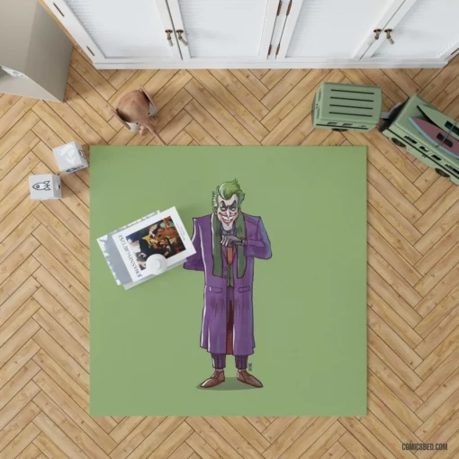 Joker Minimalist DC Clown Prince Comic Rug