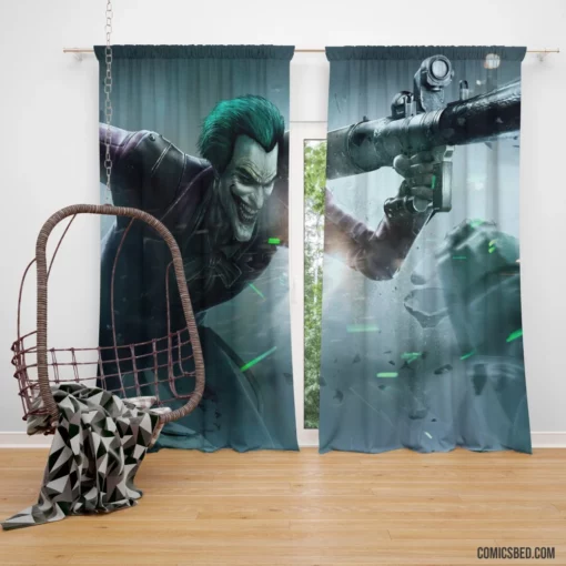 Joker Rocket Launcher DC Trickster Comic Curtain