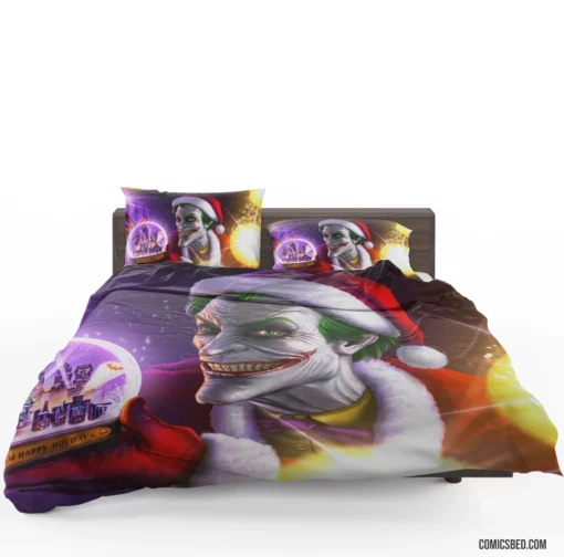 Joker Santa Hat DC Clown Comic Bedding Set