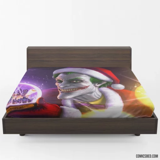 Joker Santa Hat DC Clown Comic Fitted Sheet