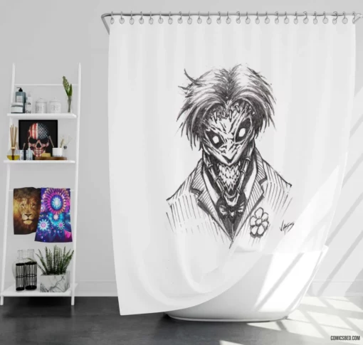 Joker Twisted Tales Comic Shower Curtain