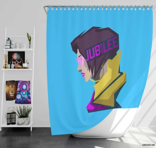 Jubilee Sparkling Mutant Comic Shower Curtain