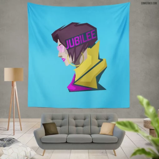 Jubilee Sparkling Mutant Comic Wall Tapestry