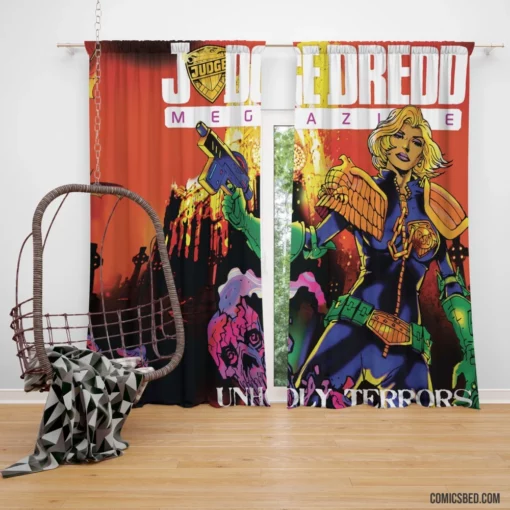 Judge Dredd & Anderson Law Keepers Comic Curtain