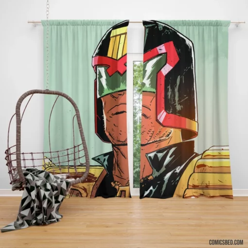 Judge Dredd Law and Order Comic Curtain