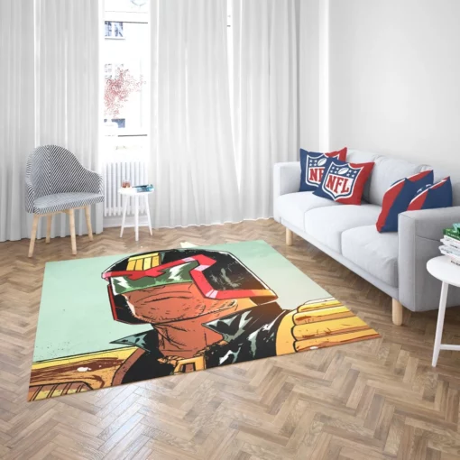 Judge Dredd Law and Order Comic Rug 2