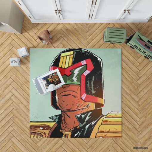 Judge Dredd Law and Order Comic Rug