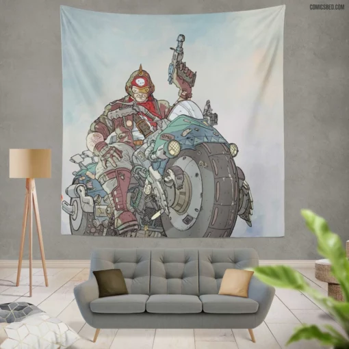 Judge Dredd Urban Enforcer Comic Wall Tapestry