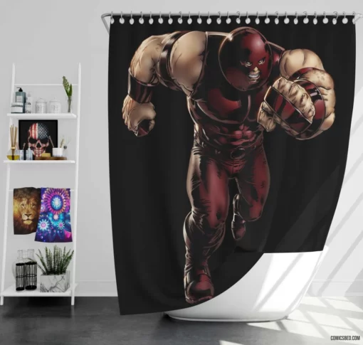 Juggernaut Unstoppable Power Comic Shower Curtain