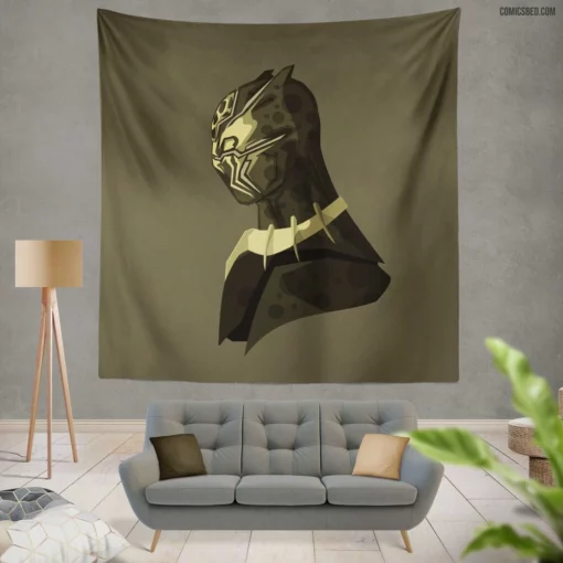 Jungle Ruler Black Panther Saga Comic Wall Tapestry