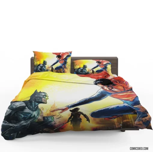 Justice League Batman Superman Trinity Comic Bedding Set