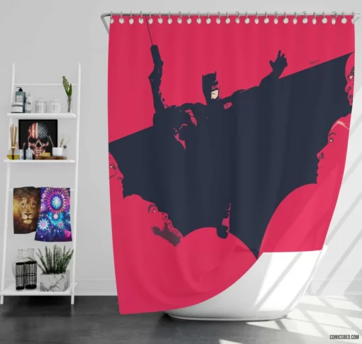 Justice League Chronicles DC Superheroes United Comic Shower Curtain