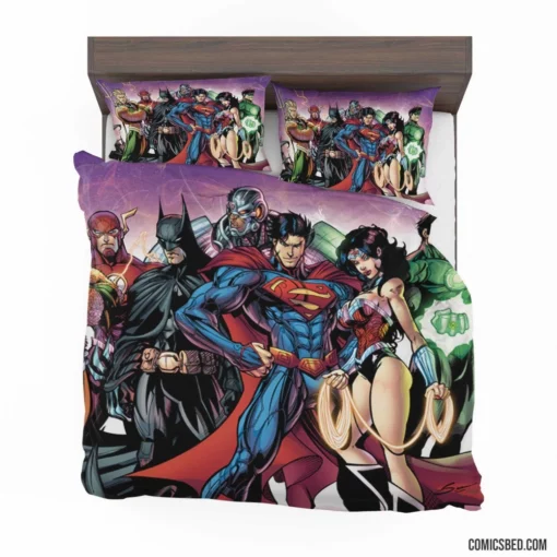 Justice League DC Earth Guardians Comic Bedding Set 1