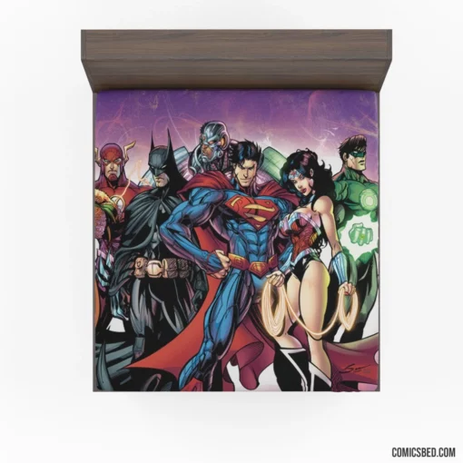 Justice League DC Earth Guardians Comic Fitted Sheet 1