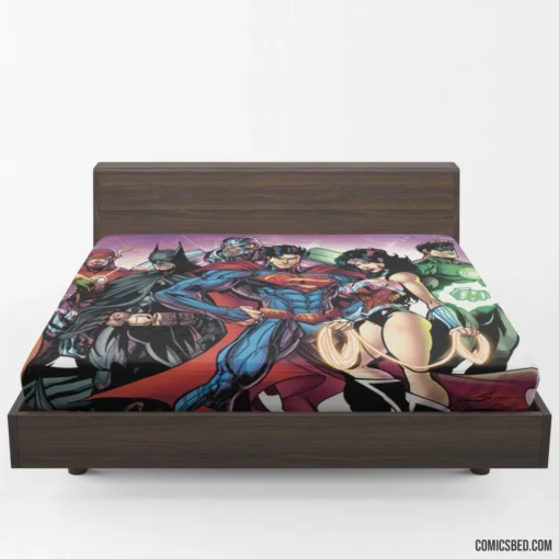 Justice League DC Earth Guardians Comic Fitted Sheet