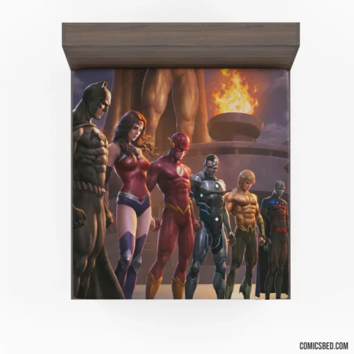 Justice League DC Super Squad Comic Fitted Sheet 1