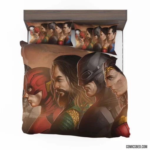 Justice League Dawn of Heroes Comic Bedding Set 1