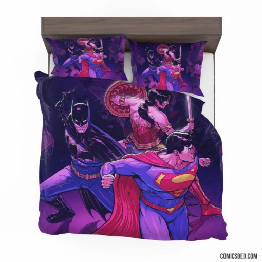 Justice League Heroes United Trilogy Comic Bedding Set 1