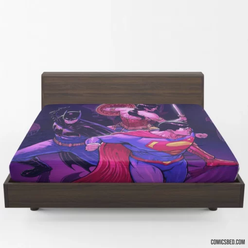 Justice League Heroes United Trilogy Comic Fitted Sheet