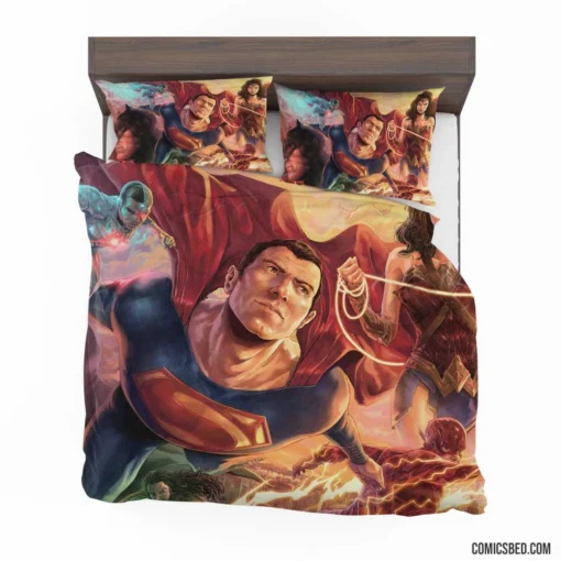 Justice League Titans Unite Saga Comic Bedding Set 1