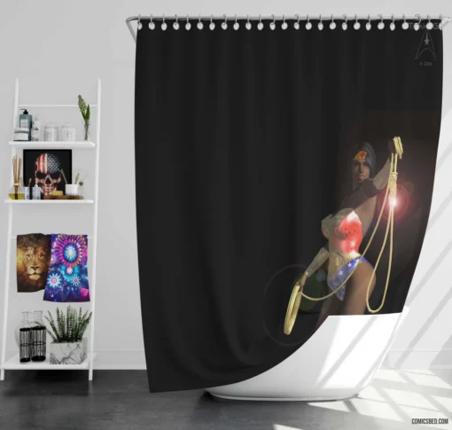 Justice Wonder Woman Amazonian Legacy Comic Shower Curtain