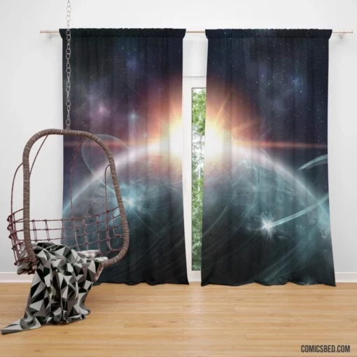 Kaliumlabs Planetary Discovery Comic Curtain