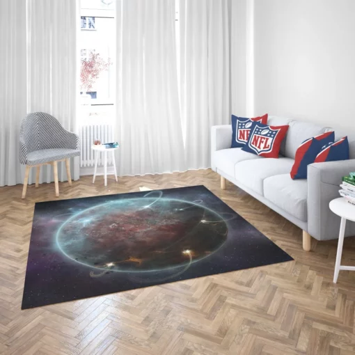 Kaliumlabs Space Celestial Adventure Comic Rug 2