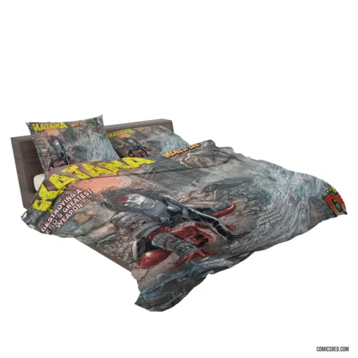 Katana Deadly Swordswoman Comic Bedding Set 2